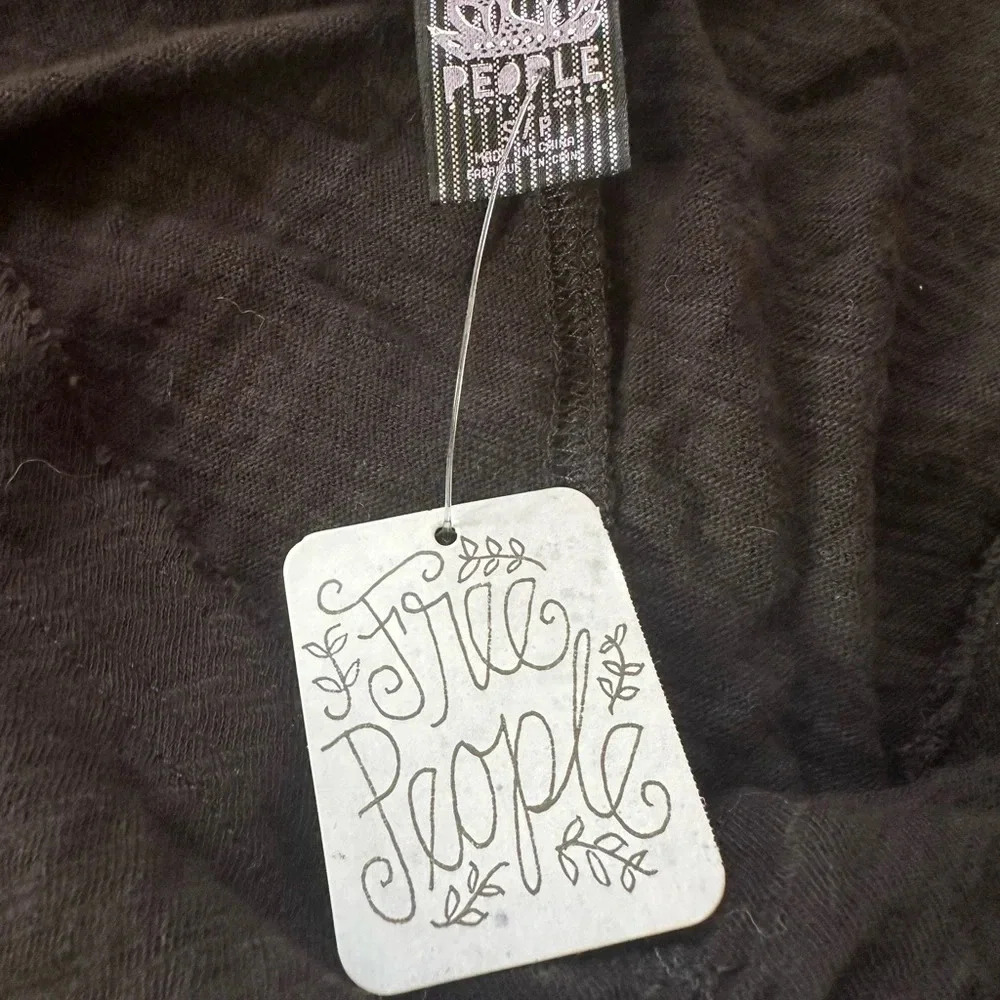 Free People Black Butterfly Top size Small - Picture 3 of 12